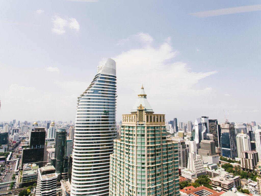 pexels-photo-8299706-8299706 Stunning aerial cityscape showcasing modern skyscrapers in downtown Bangkok, Thailand.